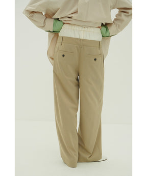W WAIST WIDE SLACKS