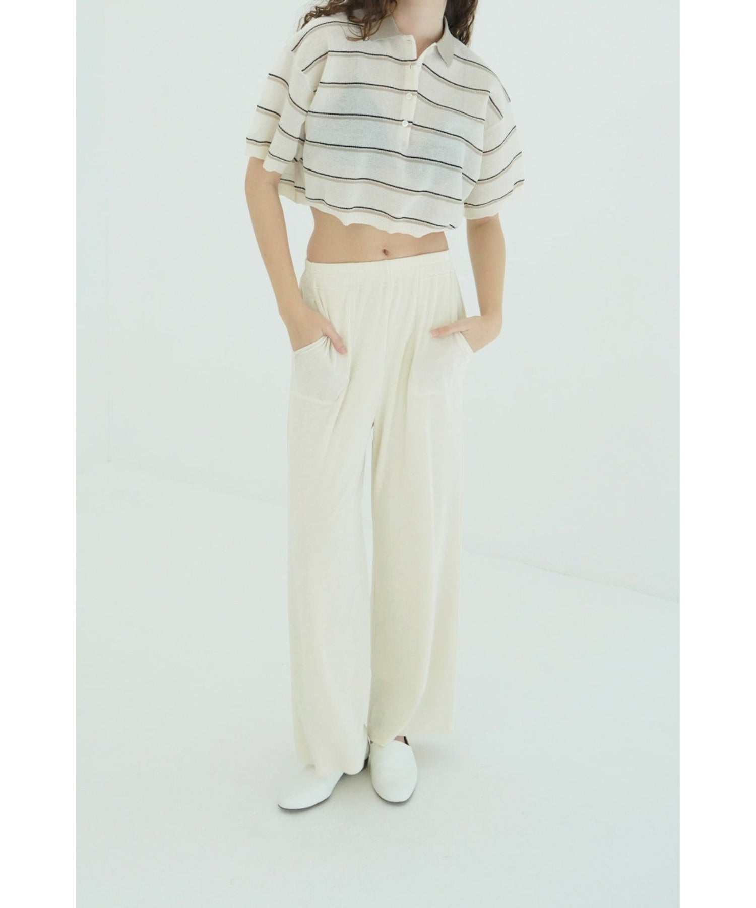 BRIGHT JERSEY PANTS - CLANE (クラネ) - bottom (ボトムス) | FIGURE