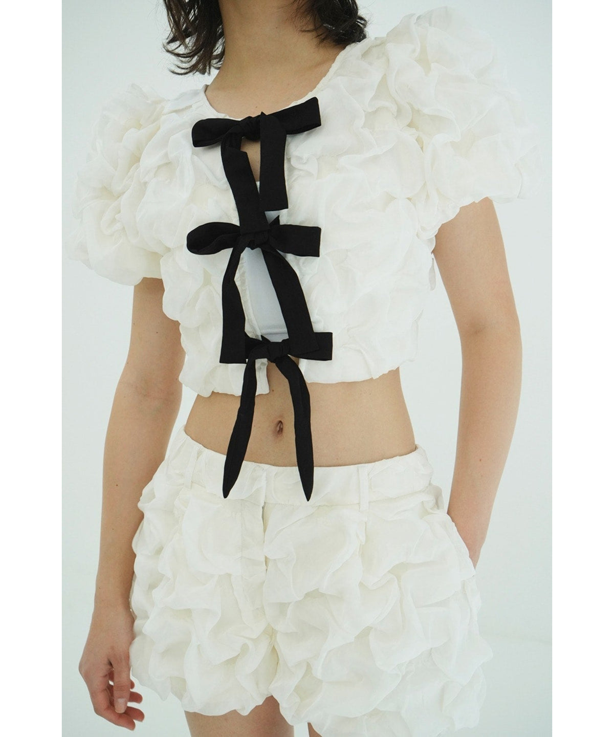 W FACE CLOUD PUFF SLEEVE TOPS