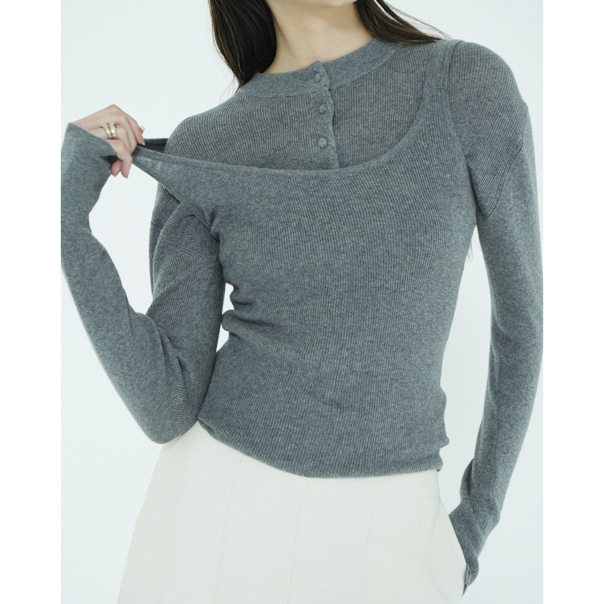 clane トップス BUTTON CARDIGAN TANK SET - CLANE (クラネ) - tops (トップス