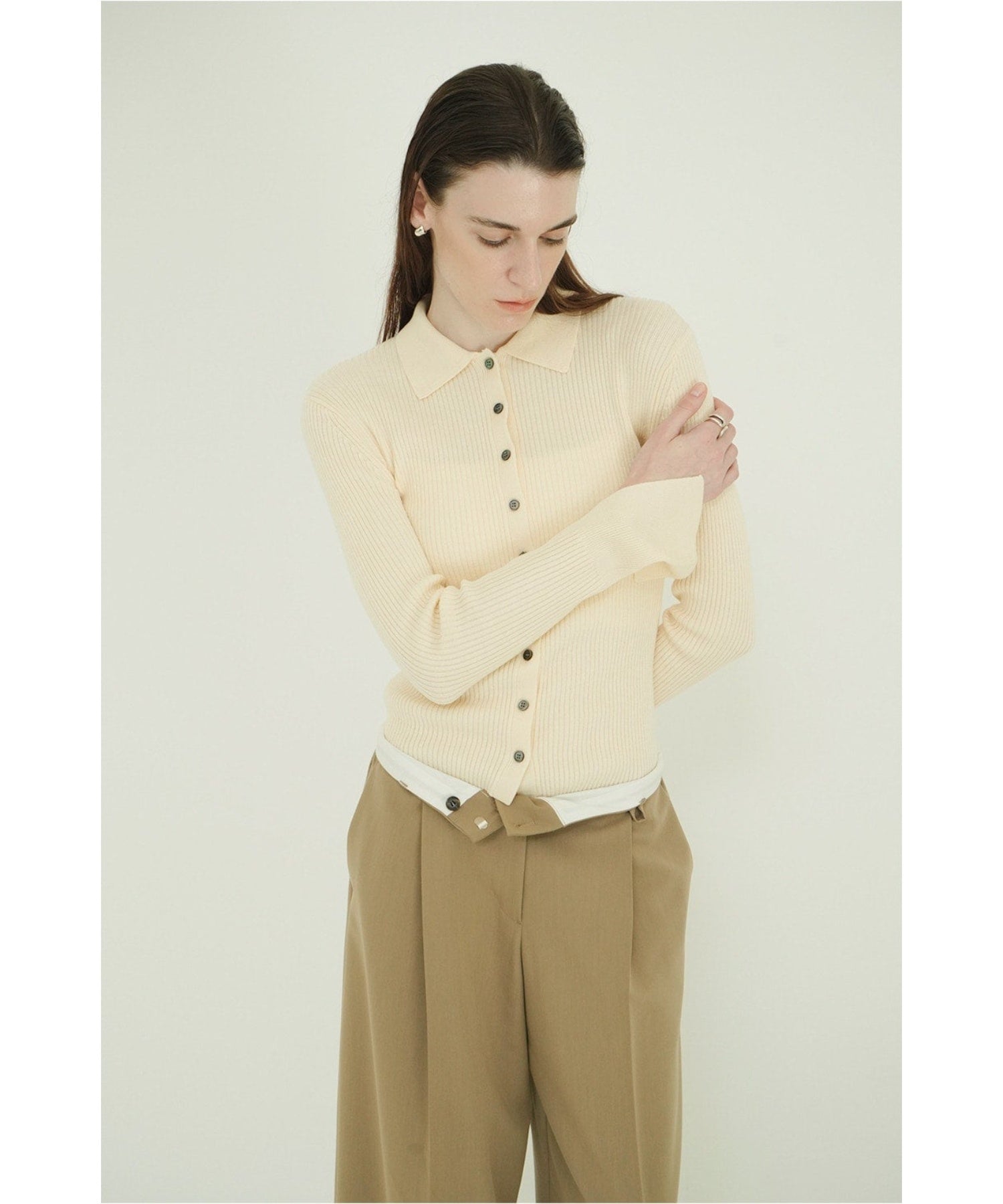 COMPACT RIB KNIT SHIRTS