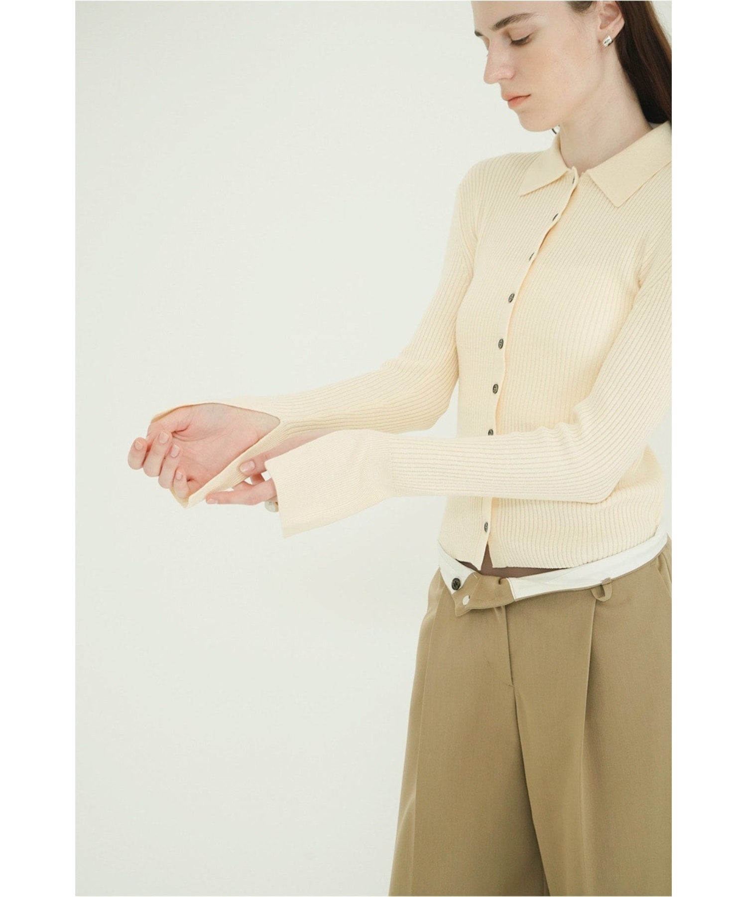 COMPACT RIB KNIT SHIRTS