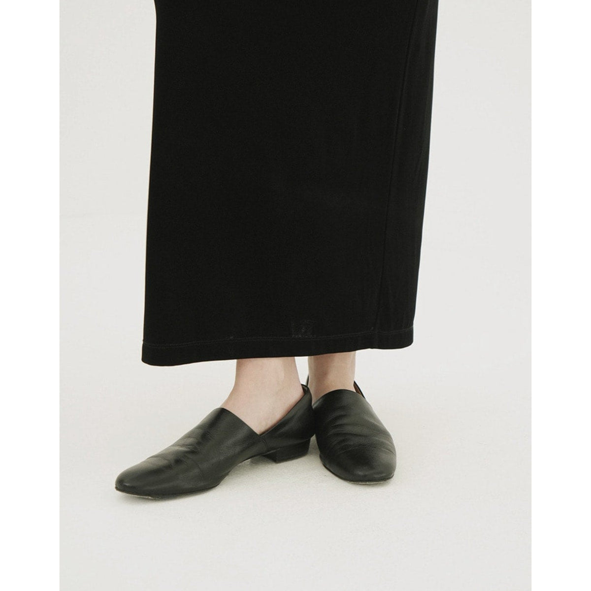 SIDE CUT STACKED FLAT SHOES - CLANE (クラネ) - shoes (シューズ