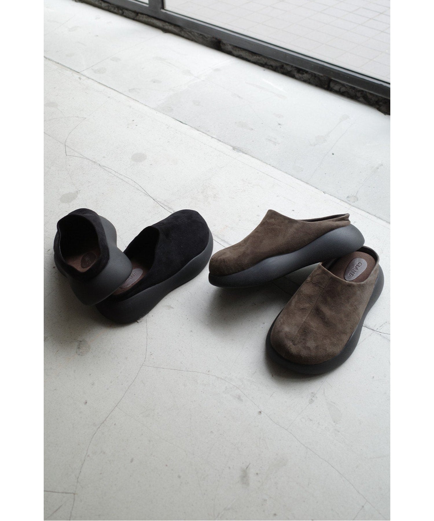 SUEDE PUFF SLIPONS - CLANE (クラネ) - shoes (シューズ) | FIGURE