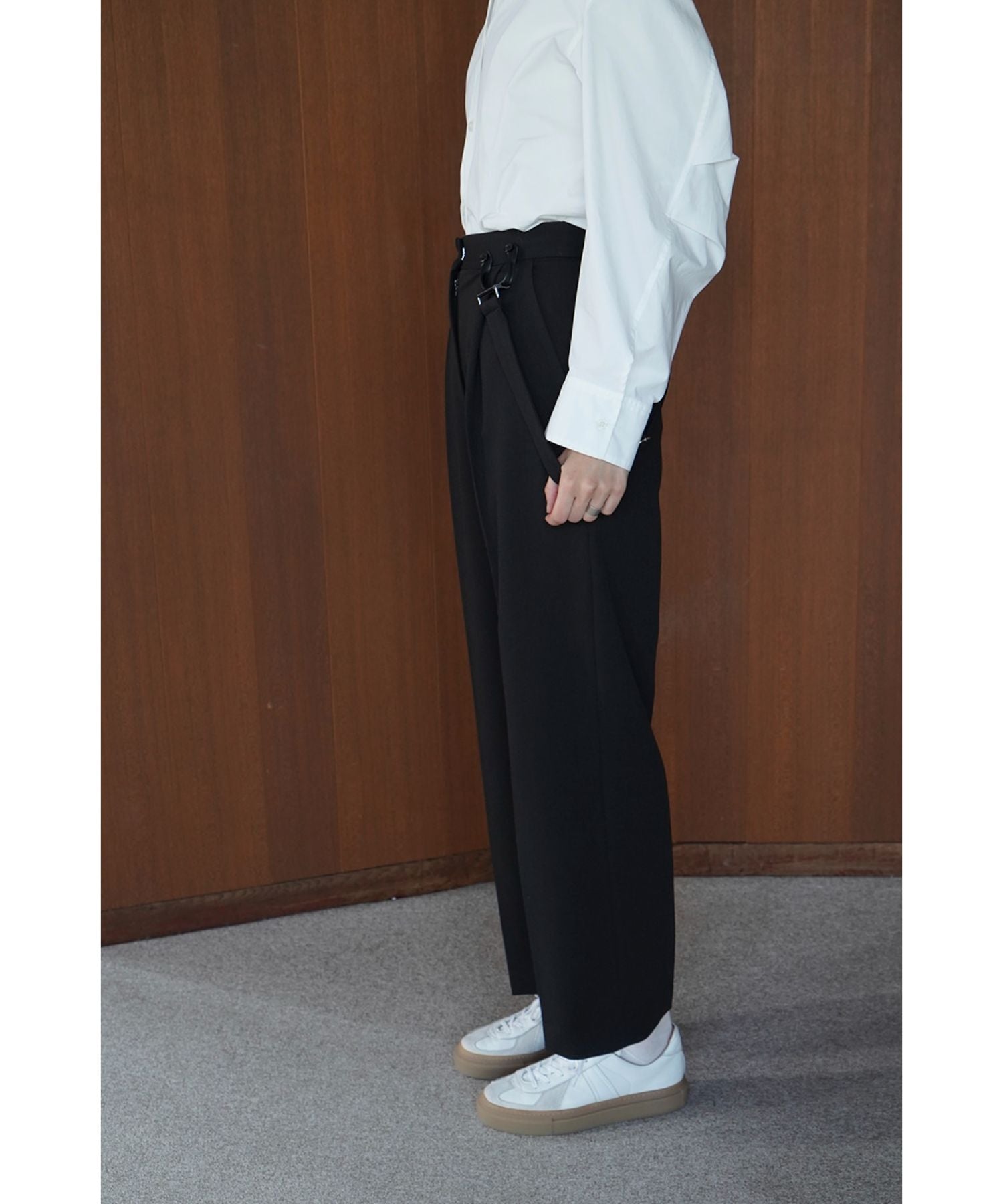 Suspender Wide Pants - CLANE (クラネ) - bottom (ボトムス) | FIGURE ...