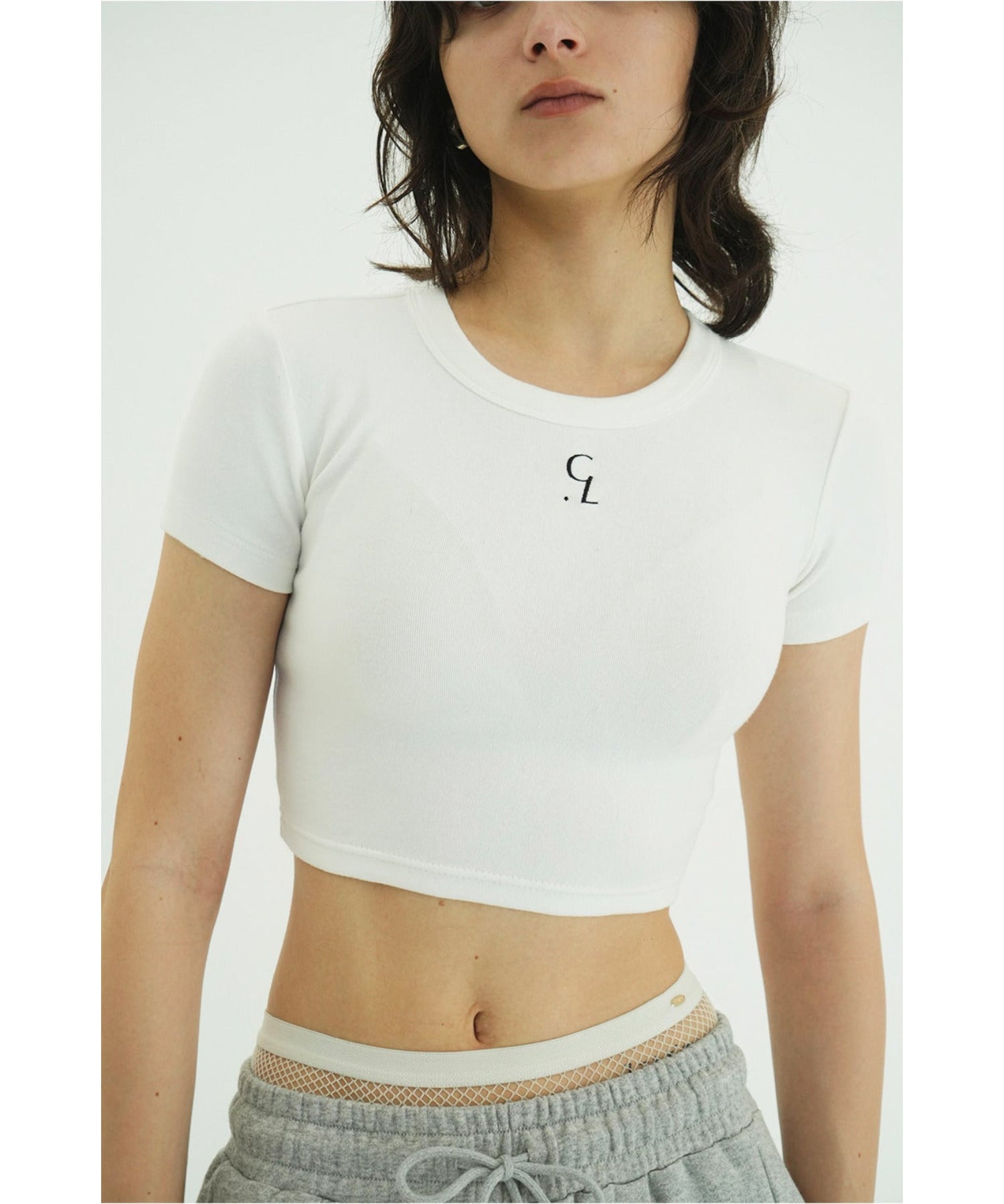 LOGO CROPPED TIGHT TEE
