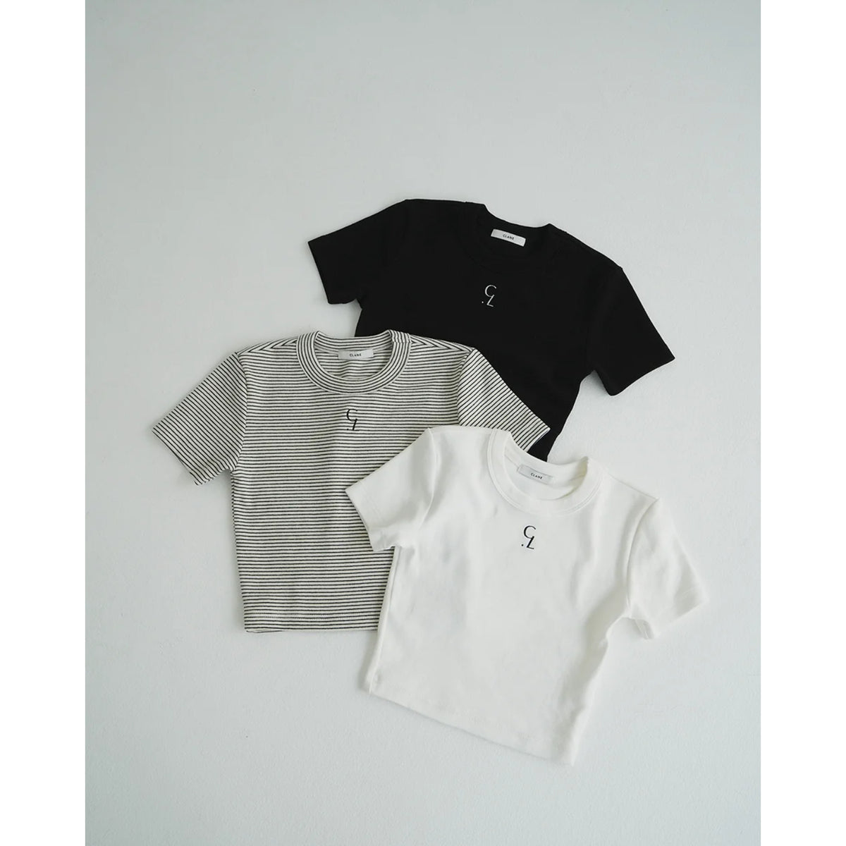 トップス CLANE bjt-5 LOGO CROPPED TIGHT TEE - CLANE (クラネ) - tops (トップス