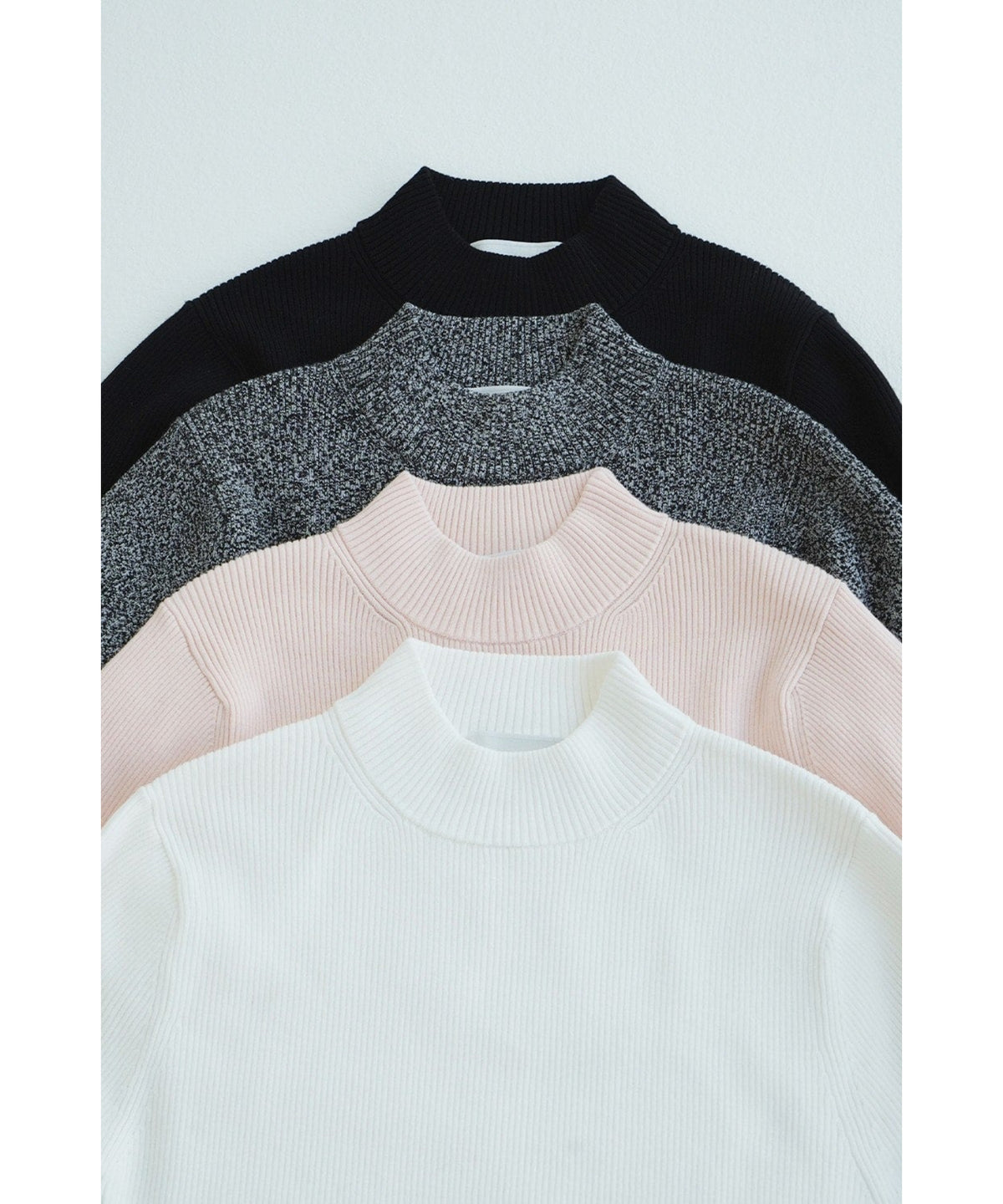 H/N RIB KNIT TOPS