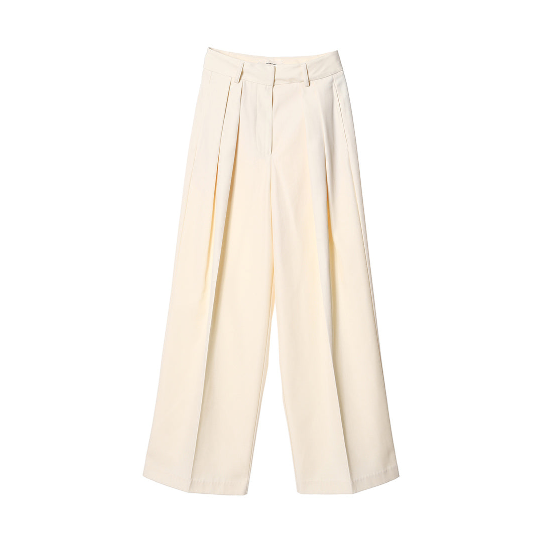 Tuck Twill Trousers - todayful (トゥデイフル) - bottom