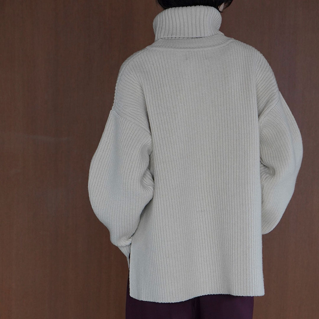 2WAY NECK WARMER KNIT TOPS - CLANE (クラネ) - tops (トップス