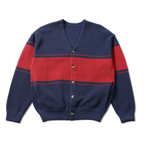 border moss stitch V/N cardigan
