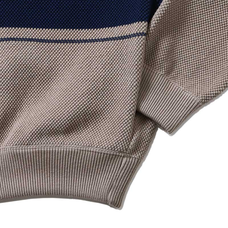 border moss stitch V/N cardigan