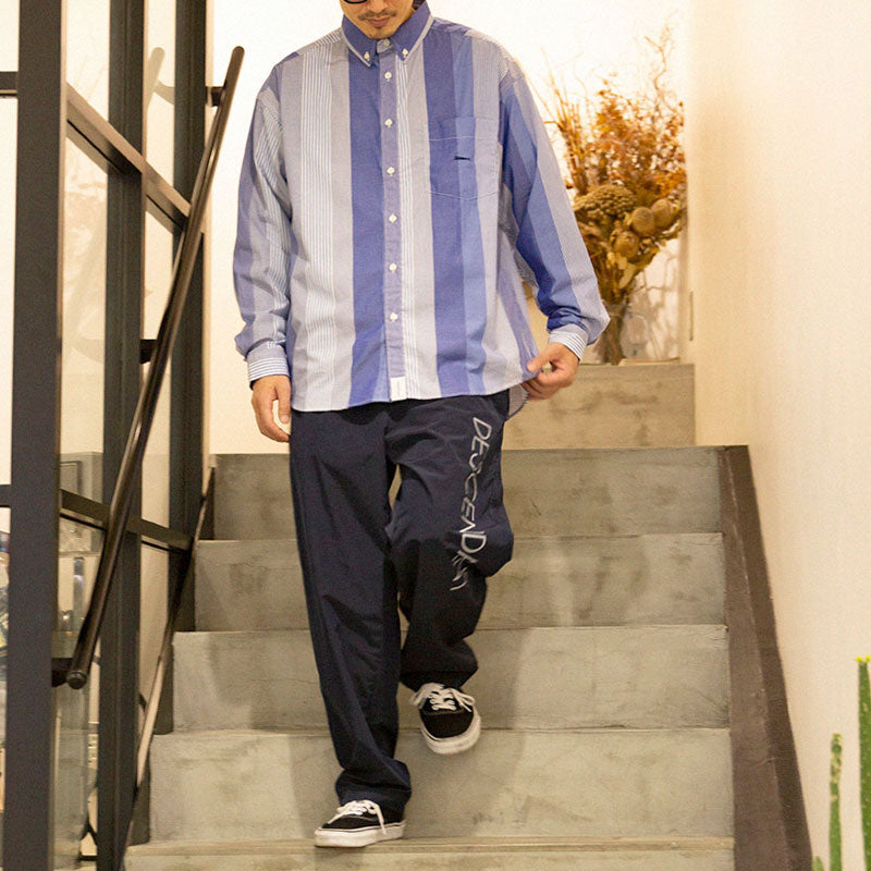 HYANNIS MULTI STRIPE B.D. LS SHIRT - DESCENDANT (ディセンダント