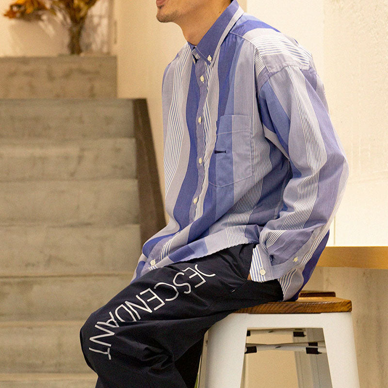 HYANNIS MULTI STRIPE B.D. LS SHIRT - DESCENDANT (ディセンダント