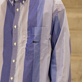 HYANNIS MULTI STRIPE B.D. LS SHIRT