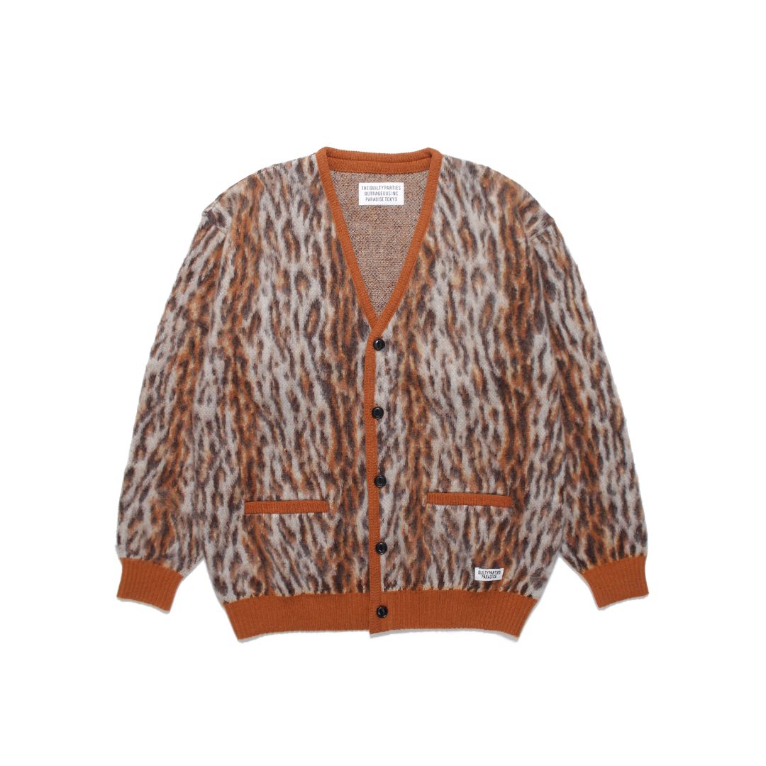 WACKO MARIA LEOPARD MOHAIR CARDIGAN ( TYPE-2 ) - WACKO MARIA