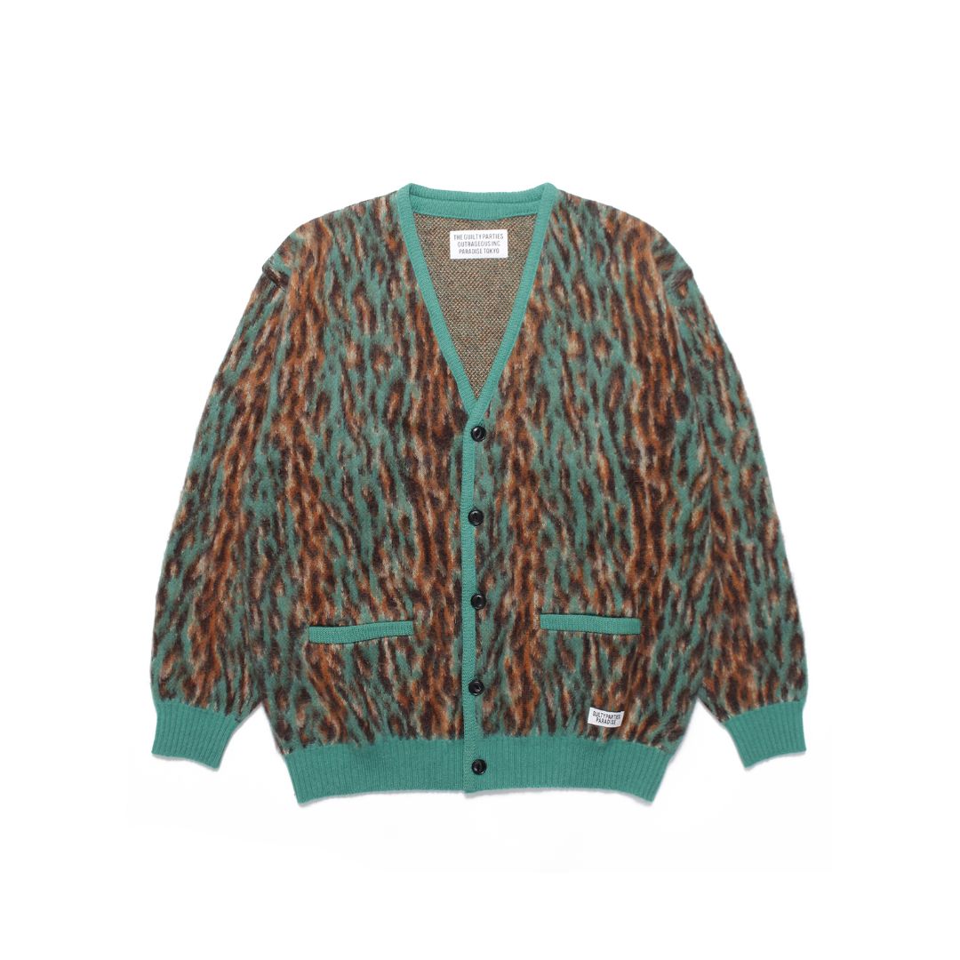 WACKO MARIA 22FW LEOPARD MOHAIR CARDIGANカーディガン - www.valentini.ge