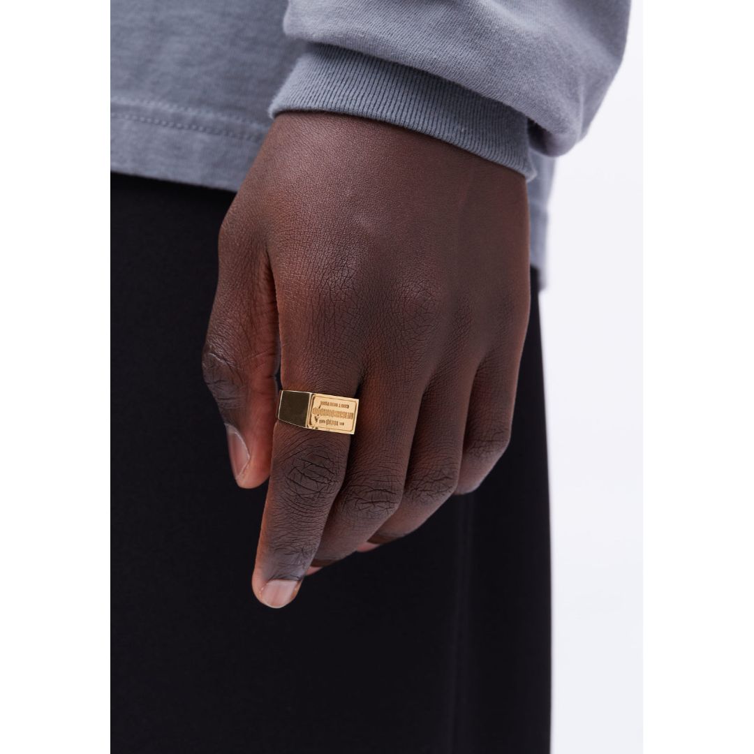 Gold Signet Ring - NEIGHBORHOOD (ネイバーフッド) - accessory ...