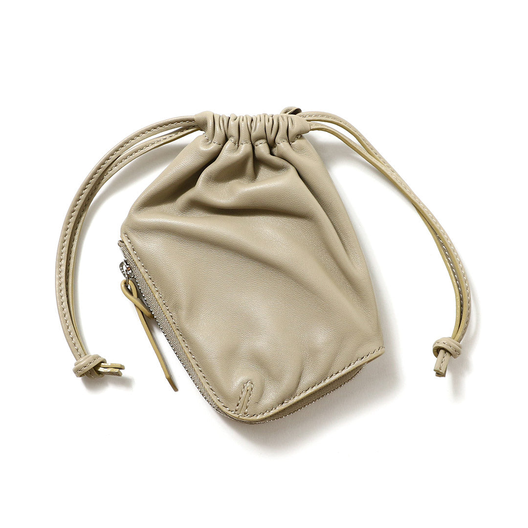 DRAWSTRING L-ZIP PURSE