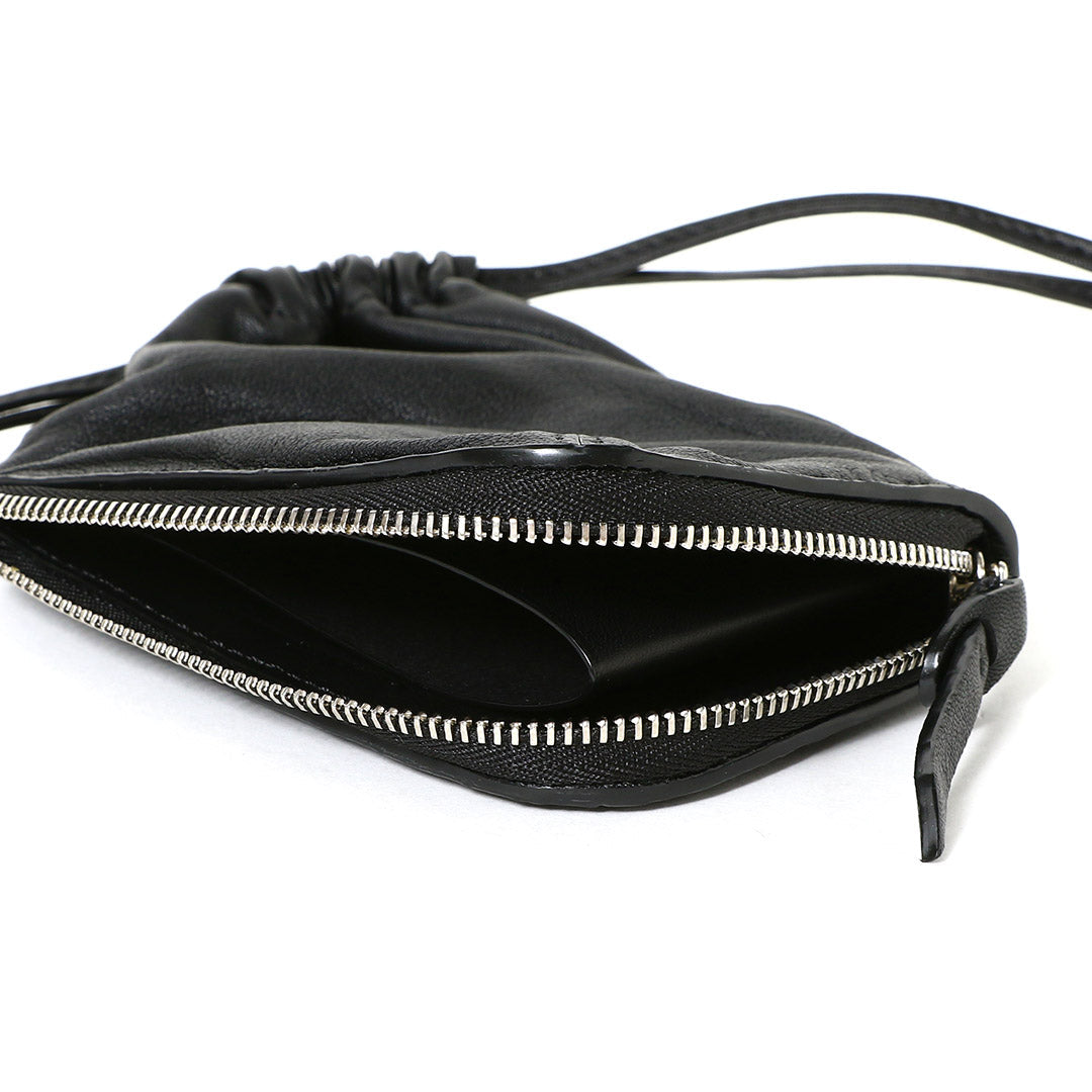 DRAWSTRING L-ZIP PURSE