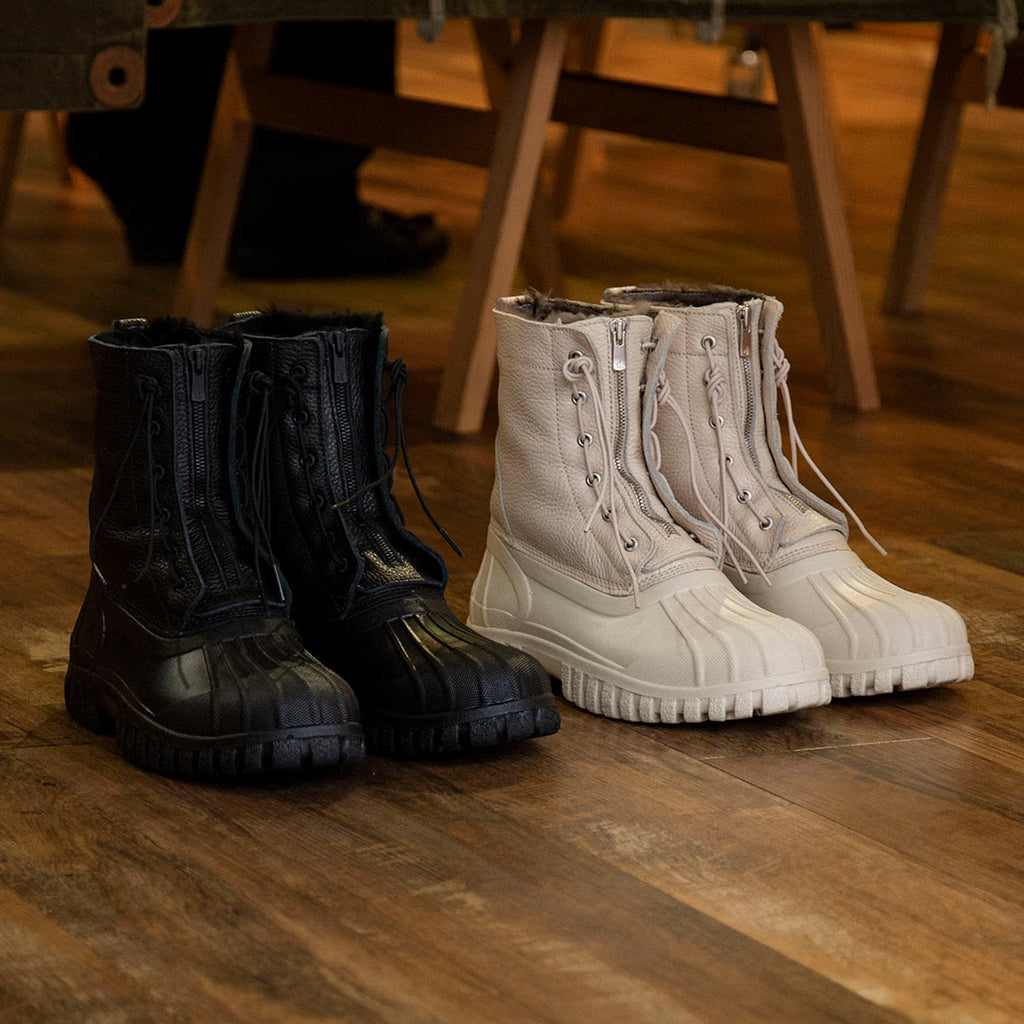 Worker Zip Duck Boots Cow Leather With R - nonnative (ノン 