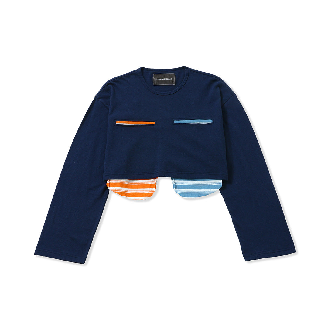kotohayokozawa asymmetry design tee - 長袖