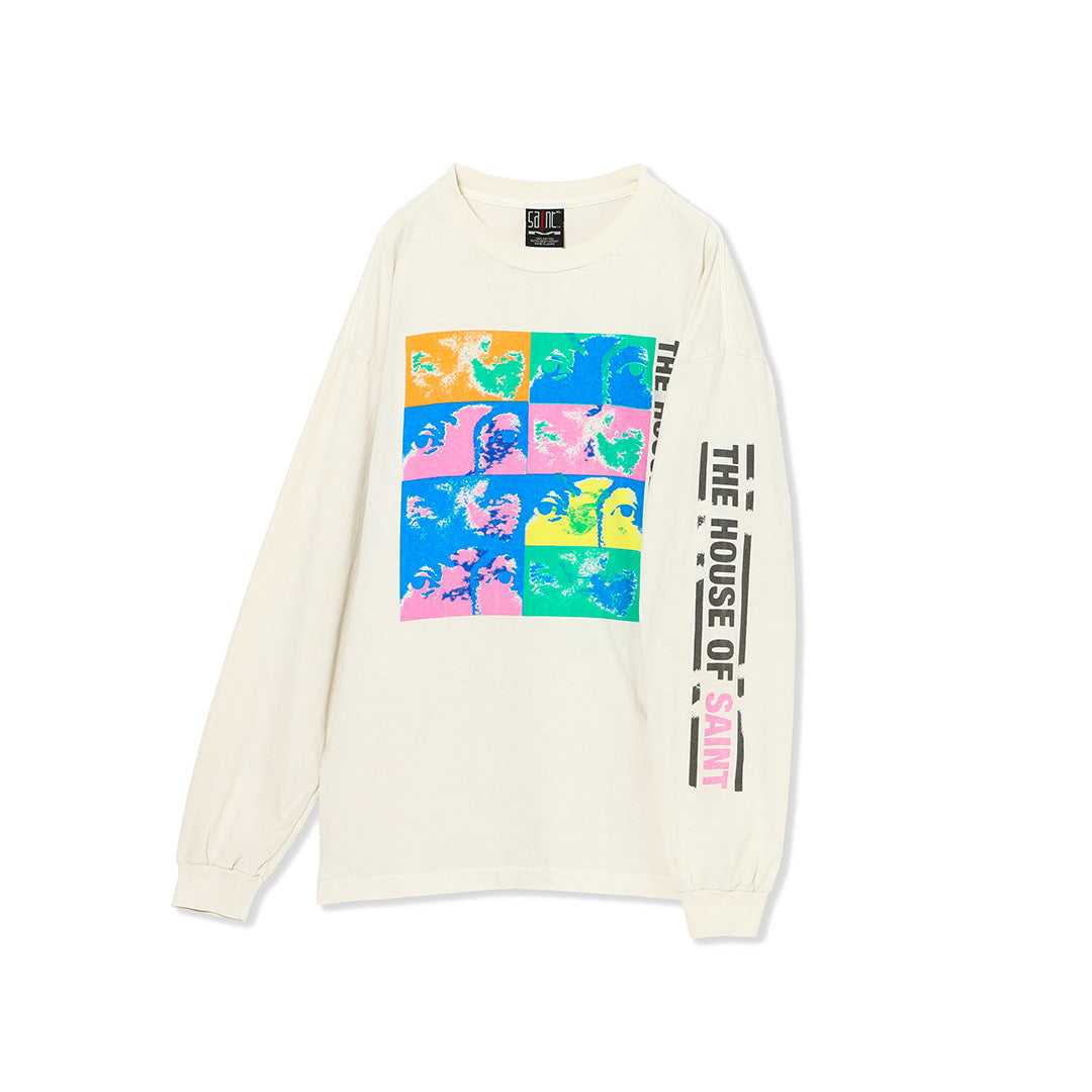 LS TEE/HOUSE SAINT/WHITE