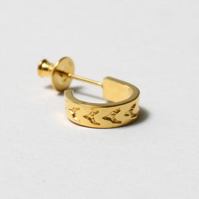 Teuchi Bird Hoop Earrings
