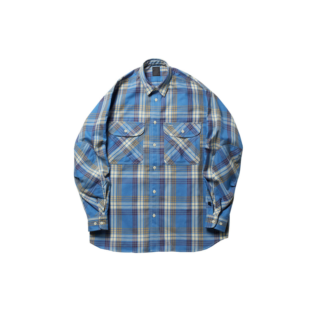 トップス DAIWA PIER39 TECH WORK SHIRTS FLANNEL DAIWA PIER39 22SS Tech Flannel BD S/S BE-82022 L(JP) DARK