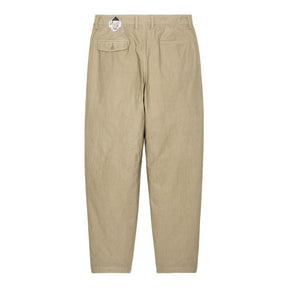 OVERDYE TWO TUCK PANTS BEIGE